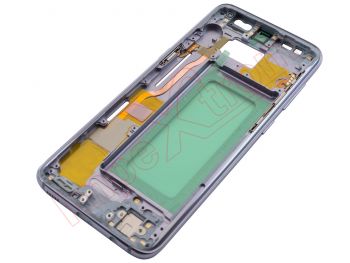 Middle housing with "Orchid gray" frame and side buttons for Samsung Galaxy S8, SM-G950F